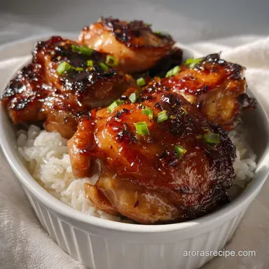Easy Baked Teriyaki Chicken Quick Oven Teriyaki Ch: Sticky Glaze Recipe Card