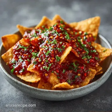 Chilaquiles Rojos in 30 Minutes Recipe Card