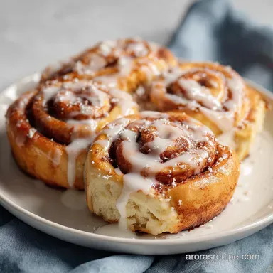 Cinnamon Rolls Ready in 30 Min | Best Homemade No Yeast Recipe Recipe Card