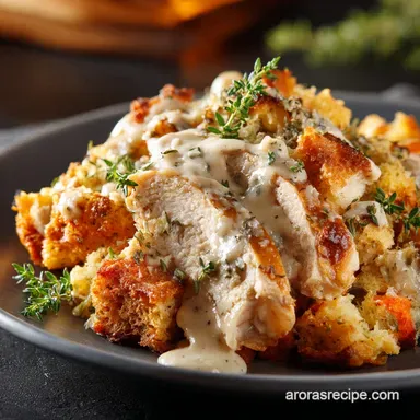 Crockpot Chicken and Stuffing: The Ultra-Creamy, 4-Ingredient Comfort Dinner