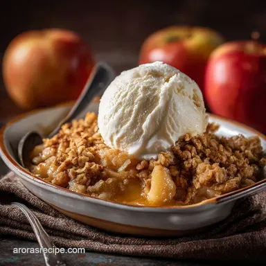 Apple Crisp Using Canned Apple Pie Filling: Quick Easy Oat Crumble Recipe Card