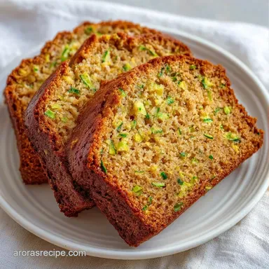 Easy Moist Zucchini Banana Bread (Baked) Recipe Card