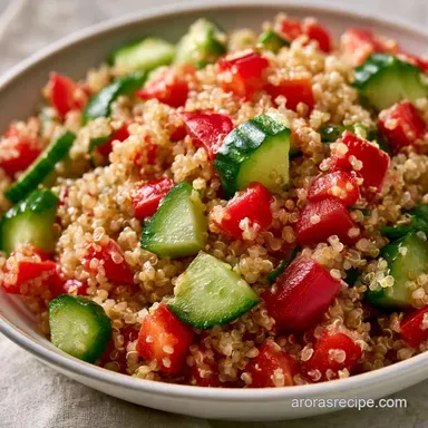 Easy Quinoa Salad Meal Prep for 8 Recipe Card