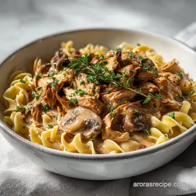 Easy Slow Cooker Chicken Stroganoff: Creamy Mushroom Recipe