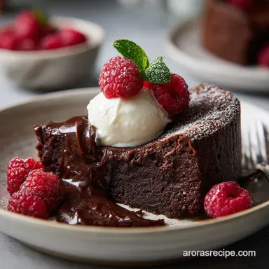 Flourless Chocolate Cake: Rich Fudgy Dessert for 9 Servings