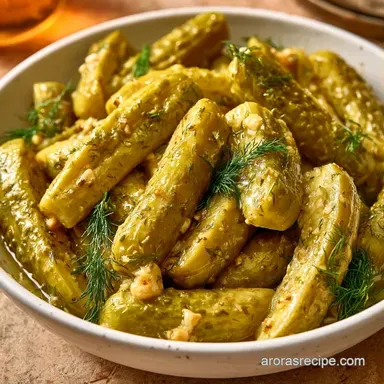 Fresh Dill Pickles for 4 Pint Jars Recipe Card