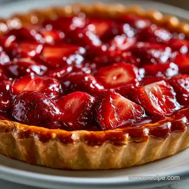 Strawberry Pie Recipe with Crisp Crust Recipe Card
