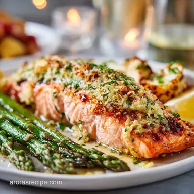 Amazing Galentines Dinner Party Recipe with Garlic Butter Salmon: Pan-Seared Recipe Card