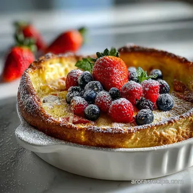 german pancakes recipe: Easy Crispy Bake Recipe Card