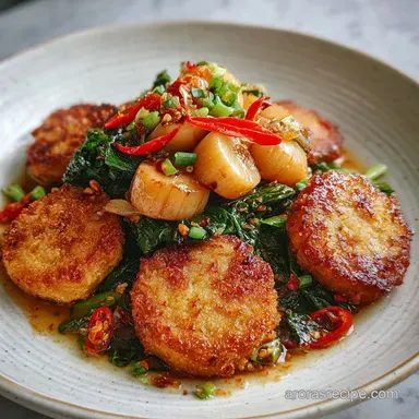 My Grandma's Delicious Fishcakes - Golden Crust, Silky Scallops Recipe Card