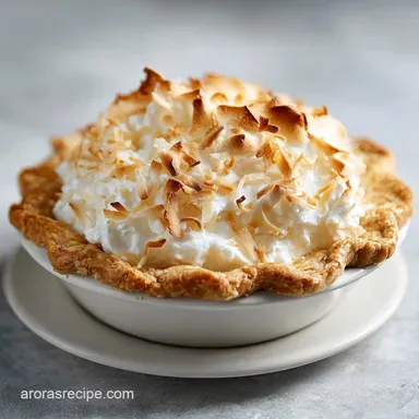 Grandmas Coconut Cream Pie: 8 Servings of Silky Coconut Custard Recipe Card