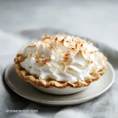 Grandmas Coconut Cream Pie: 8 Servings of Silky Coconut Custard
