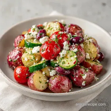 Greek Potato Salad with Feta Recipe Card