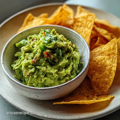 Guacamole and Chips Ready in 25 Minutes