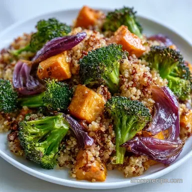 Healthy Quinoa Lunch Bowl Meal Prep Recipe Card