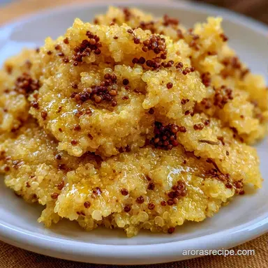 Quinoa Upma for 2 Servings: Fluffy Recipe Card