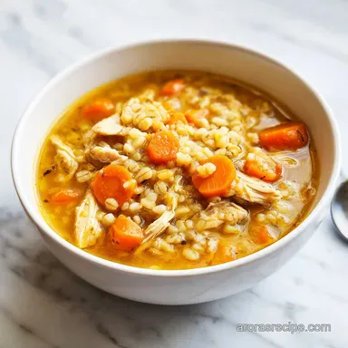 Chicken Barley Soup in 60 Minutes Recipe Card