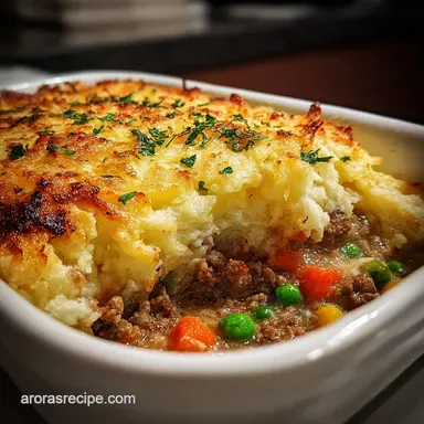 Hearty Turkey Shepherd's Pie Recipe: A Comforting One-Skillet Meal Recipe Card