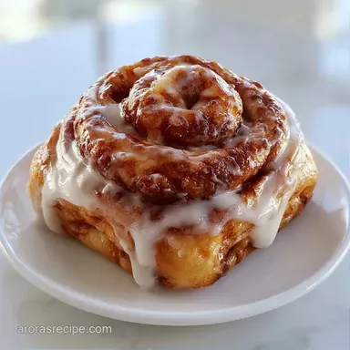 Cinnamon Roll with Greek Yogurt Recipe Card