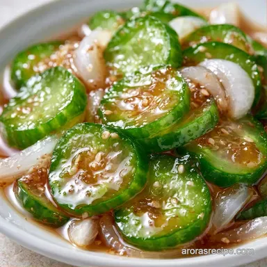 Sweet Pickles Recipe with Brown Sugar Recipe Card