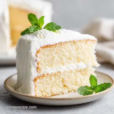 Homemade White Cake Recipe: Velvety Recipe Card