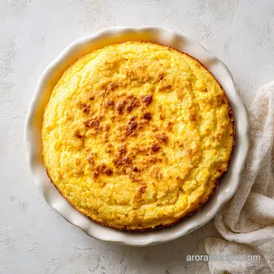 Sweet Corn Casserole with 55 Minute Bake Time Recipe Card