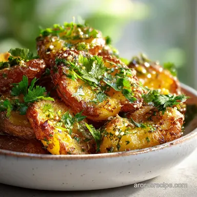 Honey Mustard Crispy Smashed Potato Salad in 55 Minutes Recipe Card