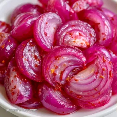 Hot Honey Pickled Onions in 15 Minutes Recipe Card