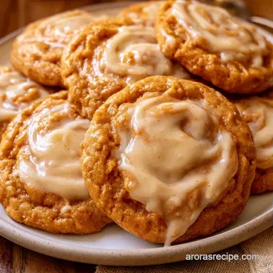 Iced Pumpkin Cookies for 30 Cookies Recipe Card