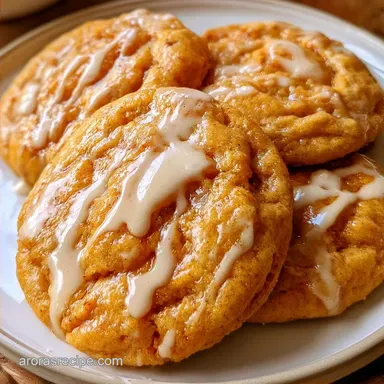 Iced Pumpkin Cookies for 30 Cookies