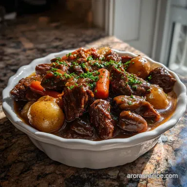 Instant Pot Beef Bourguignon: Rich Easy French Classic Recipe Card