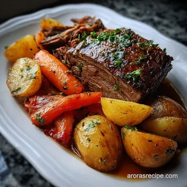 Instant Pot Roast Beef - 1 Hour 45 Min Total Time Recipe Card