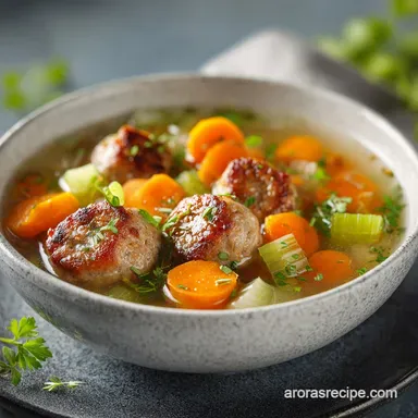 Italian Sausage Soup in 35 Minutes Recipe Card