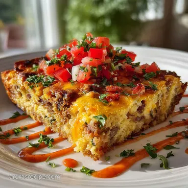 Homemade Keto Southwest Breakfast Casserole - Hearty & Savory