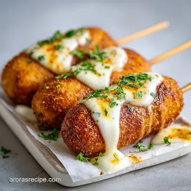 Korean Corn Dog Recipe with Mozzarella: Crispy & Cheesy