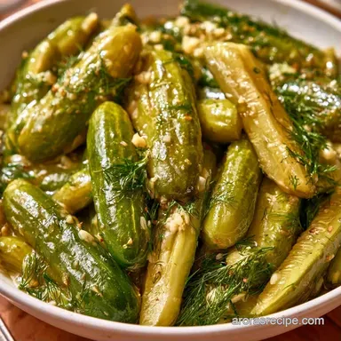 Kosher Dill Pickles for 16 Servings Recipe Card