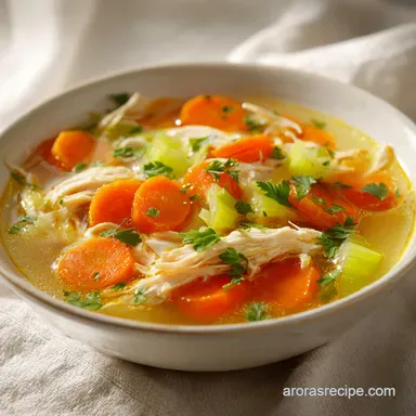 Leftover Turkey Soup in 35 Minutes: Savory and Silky Broth Recipe Card