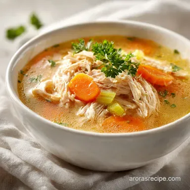 Leftover Turkey Soup in 35 Minutes: Savory and Silky Broth