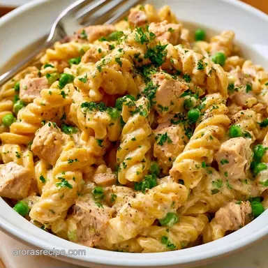Lemon Cream Fusilli with Smoked Turkey