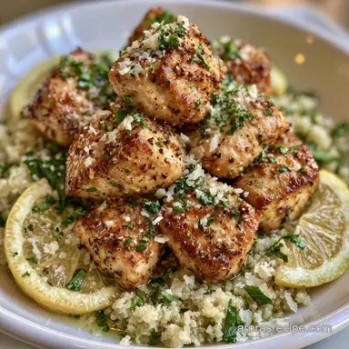 Pan-Seared Lemon Parmesan Chicken Quinoa