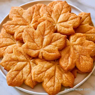 Maple Leaves Cookies with Maple Syrup Recipe Card