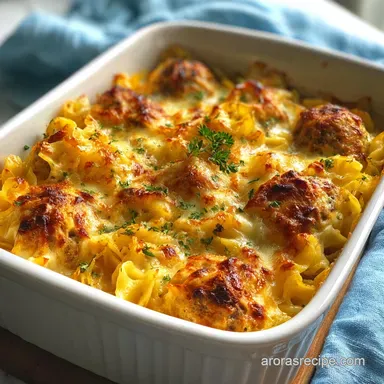 Dump and Bake Meatball Casserole for 8 Servings Recipe Card