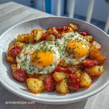 Mexican Potato Hash with Chorizo Recipe Card