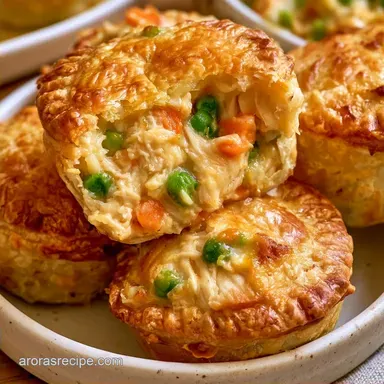 Mini Chicken Pot Pies in a Muffin Tin