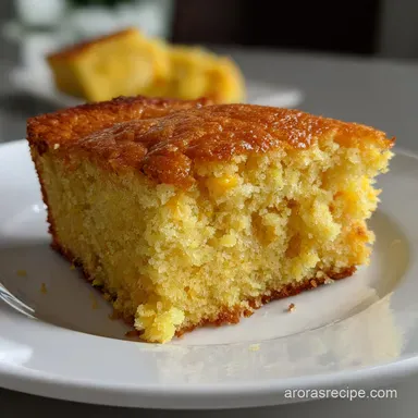 Moist Cornbread: The Best Buttery Sweet Cornbread Recipe Recipe Card