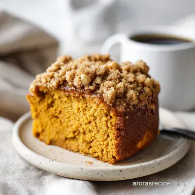 Moist Pumpkin Coffee Cake with Streusel