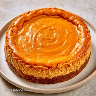 No Bake Pumpkin Cheesecake for 8 Servings