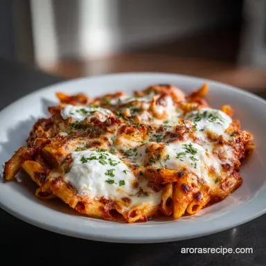 Postpartum Ziti with Ricotta Recipe Card