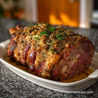 New Year s Eve Dinner Idea with Roasted Beef: Velvety Finish Recipe Card