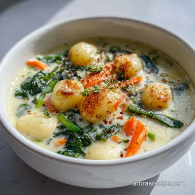 Gnocchi Soup Olive Garden One-Pot Ready in 30 Min Recipe Card
